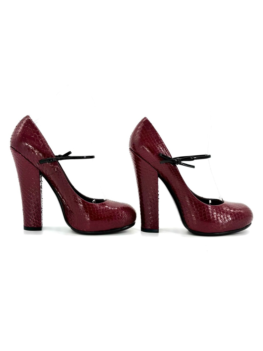 Louis Vuitton Marc Jacobs FW 2011 Fetish Bow Maryjane Snakeskin Pumps 36.5 - Picture 5 of 11